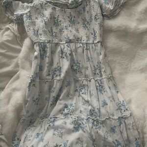 Hollister Light Blue Floral Dress
